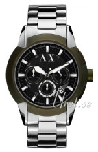 Emporio Armani Exchange Chronograph Czarny/Stal Ã˜48.00 mm